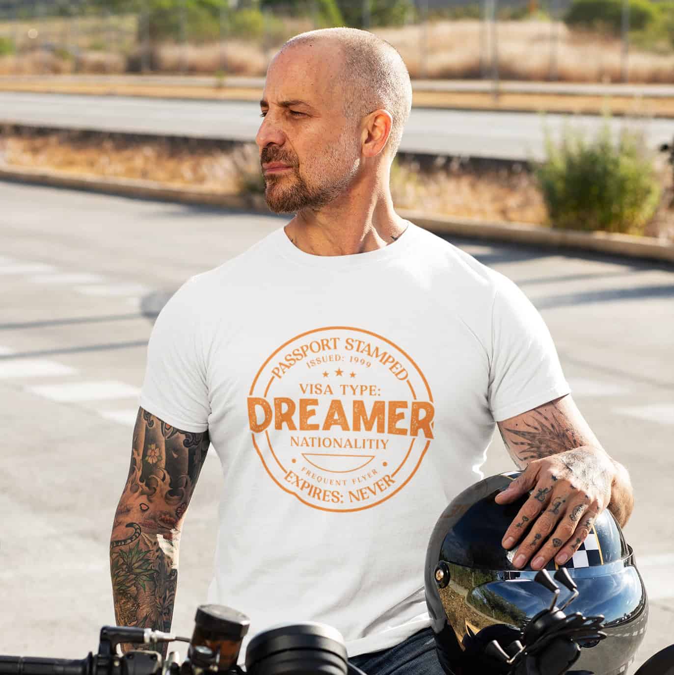 Herren T-Shirt - Dreamer Pass Stempel - Premium