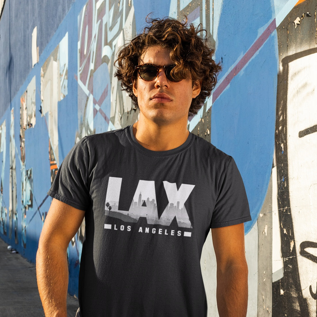 Herren T-Shirt – LAX Airport - Basic