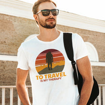 Herren T-Shirt - Travel Therapy - Basic