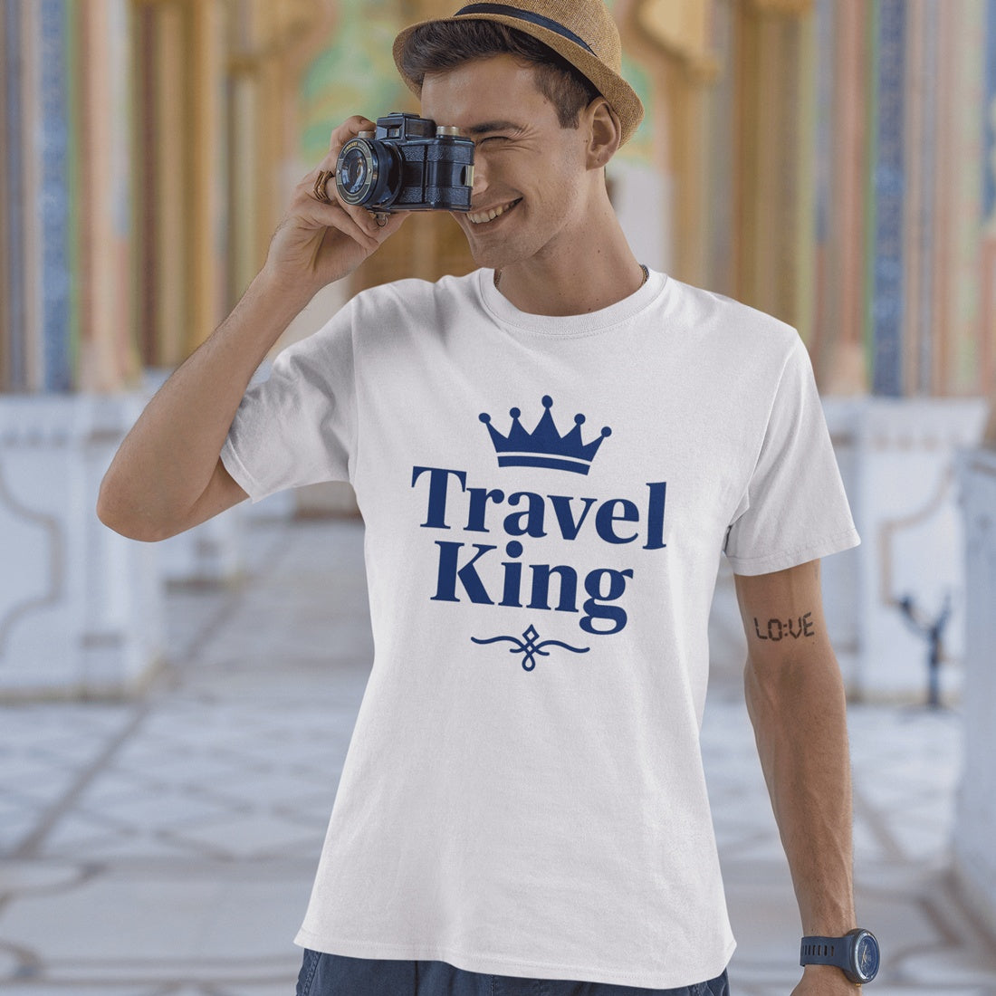 Herren T-Shirt - Travel King - Premium