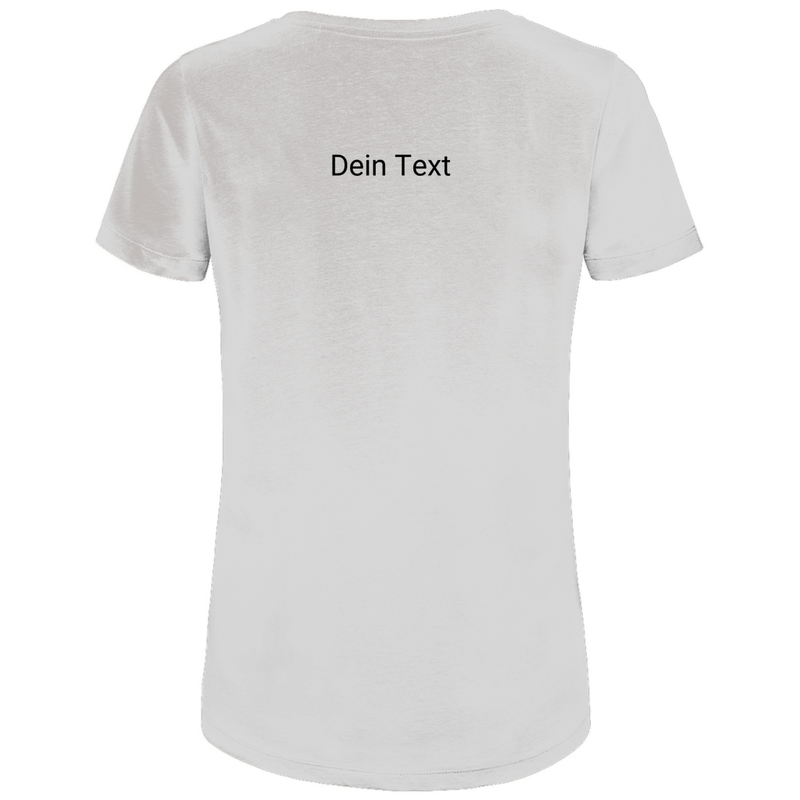 TShirt für Damen, personalisierbar mit Foto und kurzem Text. Stoff-Farbe: White. Fernweh zum Anziehen? travelPrint4U.de