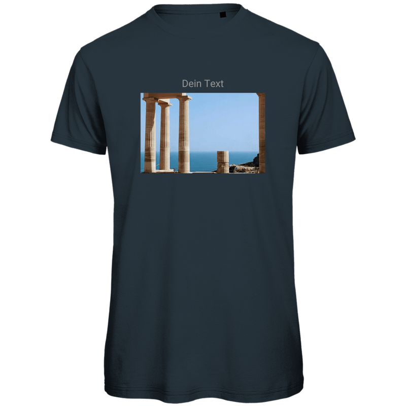 TShirt für Herren, personalisierbar mit Foto und Text. Stoff-Farbe: Dark Grey Solid. Fernweh zum Anziehen? travelPrint4U.de