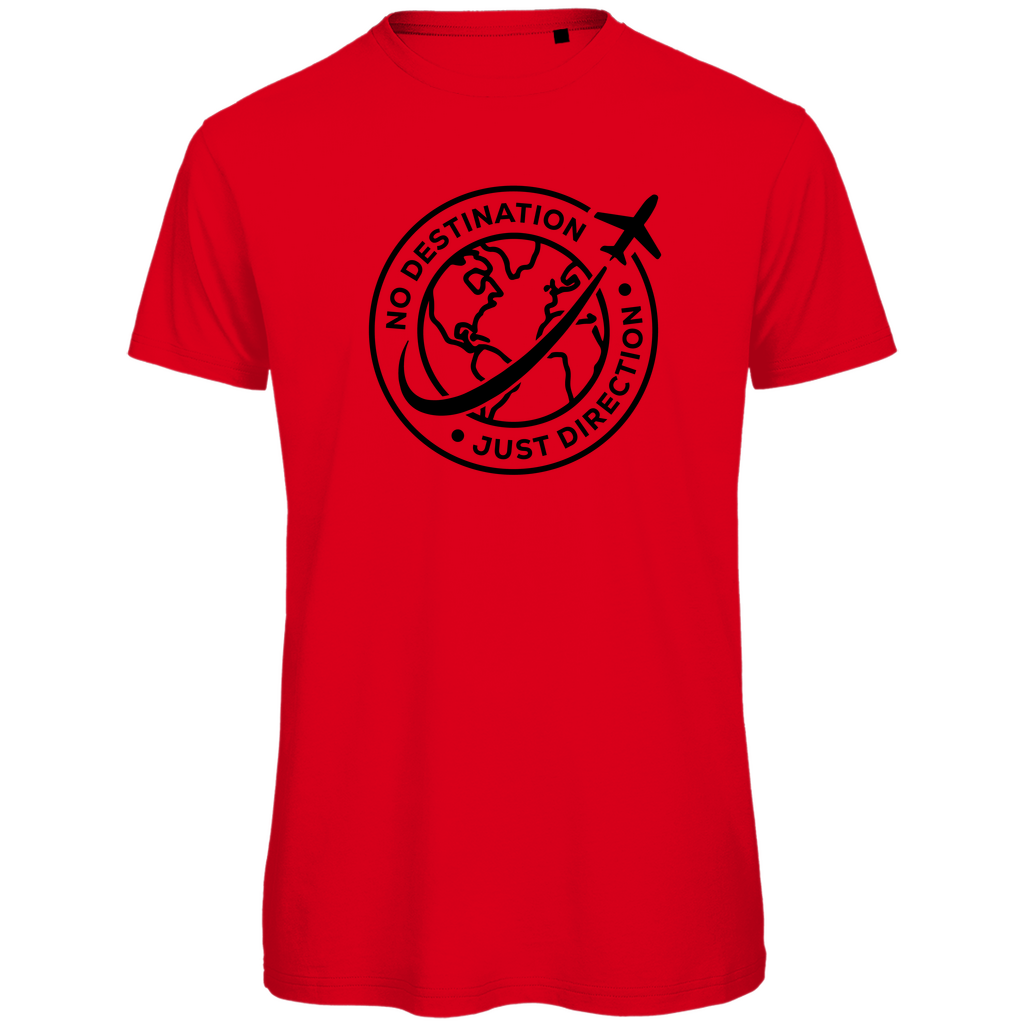 tshirt-herren_red_no-destination-just-direction-print