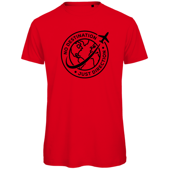 tshirt-herren_red_no-destination-just-direction-print