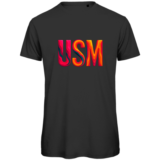 TShirt für Herren mit buntem USM Print für Airport KO SAMUI. Stoff-Farbe: Black. Fernweh zum Anziehen? travelPrint4U.de